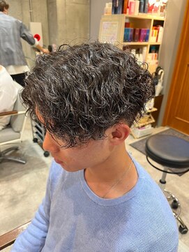 エヌアンドエー 草加店(N&A) 波巻きスパイラル×アップバング×ツーブロック