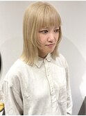 花田/ボブ/メルティカラー/顔周り/レイヤー/ブリーチ/下北沢