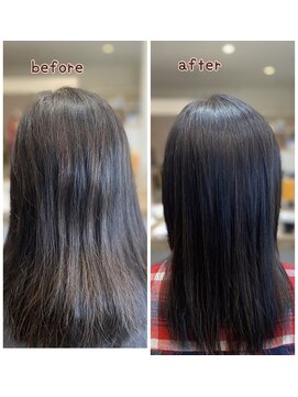 ヴォヤージュトロワ(voyage trois) 顔周り レイヤーオリーブグレージュハンサムショート 前髪なし