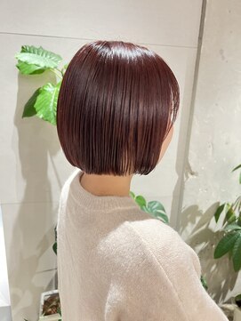 フーコー 下関店(fuhcoh) レッドブラウン×ボブ