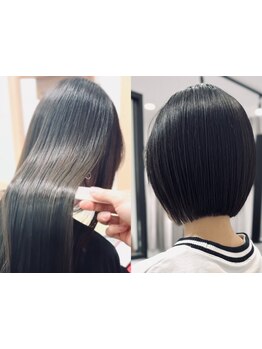 悩める大人女性にもおすすめのサロン♪髪の傷み具合を見極め、自然なストレートで艶のある美髪に☆