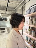 小顔に効果抜群 ショートボブ