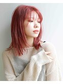 外国人風ミディアムボブ