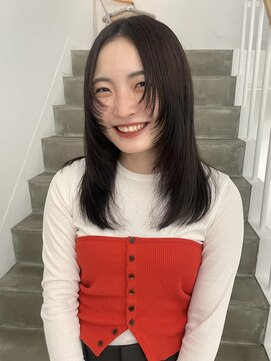 エヌ 烏丸(enu) レイヤーロング/竹本/enu烏丸/京都美容室