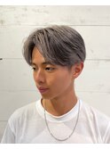 ハイトーン×センターパート