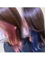 アンド ティグル クマモト(&.TIGRE KUMAMOTO)&nbsp;インナーカラー/イヤリングカラー/顔周りカット/レイヤーカット