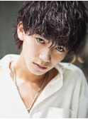 韓国風マッシュ/フリックパーマ/ツーブロックショート