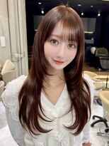ディーバ 池袋東口(D.I.E.V.A)&nbsp;20代30代ハッシュカット前髪顔周りレイヤー艶髪ウォームベージュ