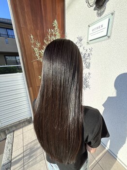 アザー(OTHER)の写真/イメージに合わせた似合わせカットと柔らかで傷みにくいカラーが人気♪美髪矯正と髪質改善でお手入れを楽に