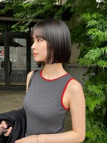フォト 新宿三丁目(foto) 髪質改善縮毛矯正地毛風ストレート切りっぱなしボブ