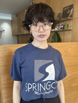 パークホワイト 代官山(PARK White) ゆるふわボブパーマ小顔カットハッシュウルフ