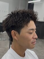 ラスト(LUAST)&nbsp;波巻きスパイラルフェザーパーマフェザーショートセンターパート