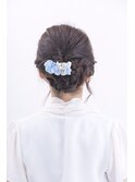 【下北沢＊I'll b hair＊】華やか編み込みアップスタイル