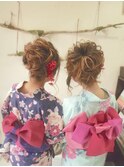 ヘアセット＆浴衣の着付　