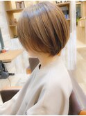 《Agu hair 妹尾》大人かわいい横顔美人ショートボブショート