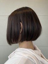 イースタイル 志都呂店(e-style com’s hair) 【前下がりボブ】 #ボブショート#アッシュブラウン#艶感