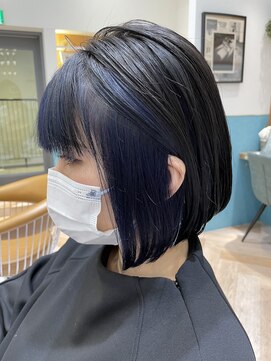 ロンド レグリーズ 立川(Lond leglise) 【槌矢圭悟】インナーカラー/フェイスフレーミング/ネイビー