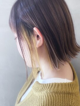 シャンプー 本店(SHAMPOO) インナーカラー イヤリングカラー イエロー