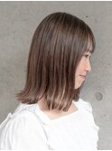ぷつっと外ハネボブ◇アッシュベージュ/髪質改善/天神大名/前髪