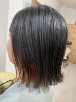ハロ(Halo)&nbsp;インナーカラー×切りっぱなしボブ