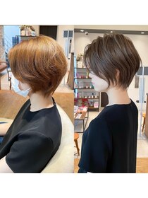 バンプ ギンザ(BUMP GINZA) 《30代40代》白髪ぼかしハイライト×前下がりボブ【イケダ】