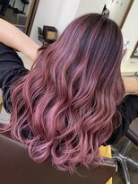 ユートピア(U topia)&nbsp;バレイヤージュ/ハイライト/秋/ピンクカラー