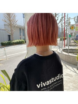 ムード タテマチ(mood tatemachi) タッセルボブ×チェリーカラー