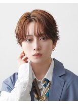 オーシャントーキョー 渋谷神南(OCEAN TOKYO)&nbsp;韓国ヘアカルマパーマカルマバングセンターパート黒髪ウルフ