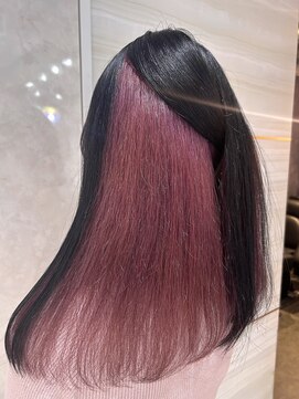 エルバイラビス 大宮(elu by lovis) 【SYUYA】インナーカラーチェリーピンク/暖色系カラー