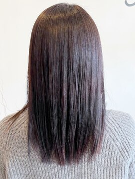 レポヘアー(Repos hair) 20代30代40代髪質改善カラーショコラアッシュ艶感ストレート