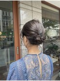 結婚式やお呼ばれにも対応してできるスタイル