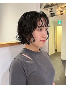 カフ(CAF) CAF FUKO ウェーブパーマ/イメチェン/ミニボブ/大阪/心斎橋