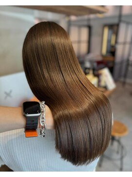 メゾンドムニ 恵比寿(Maison de MUNi) 髪質改善ストレートベージュ秋カラー