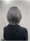 くすみカラーシルバーカラーウルフレイヤー【上野】