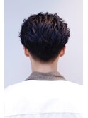 毛流れスパイラルセンターパート