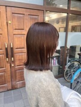 美容室ポール 西葛西店(PAUL) セミディー ピンクブラウン