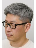 大人王道アップバンク刈上げ七三スパンキーベリーショート