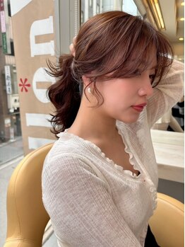 アロン(Allons Ginza)の写真/ミリ単位でこだわる顔周りの似合わせカットで小顔見せを叶える♪絶妙な"こなれ感"を演出＊【銀座】