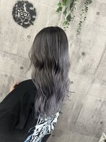 ヘアーメイク フィール ルア(FEEL Lua)&nbsp;バレイヤージュ×シルバーカラー