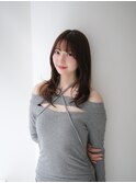 レイヤーカット／ナチュラル／モテ髪/銀座/ロングレイヤー