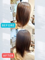 ヘアールシア(hair Lucia)&nbsp;【ミディアム】素髪風のナチュラルなストレートヘア