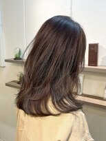 ソエル(Soell)&nbsp;神戸三宮 ココアブラウン レイヤーカット 白髪ぼかし 脱白髪染め