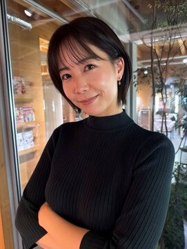 美容室 ビ フェスカ(B FESCA) 大人ミニボブ/黒髪/ワイドバング/耳掛けショート/20代30代40代