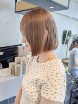 ナンバー エアロ 横浜(N° +aero)&nbsp;ミルクティーベージュ×ぷつっとボブ