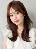 大人可愛いモテ髪シースルーバング愛され美髪デジタルパーマ