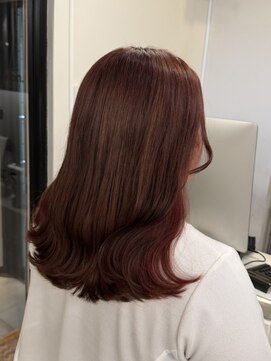 アコロン(acoron) ミディアムレイヤー/チェリーレッド/髪質改善