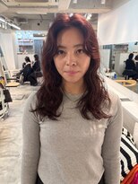  fit stand 千葉/ショートボブ/カット/パーマ/ダブルカラー/トリートメント/縮毛矯正&nbsp;イメチェン/ピンクベージュ/アンブレラカラー[千葉]