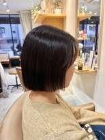 トリート 浦安店(TREAT) ボブ×ワインレッド_TREAT浦安店