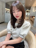 レーヴバイロンド 仙台(Reve by Lond) くびれレイヤー髪質改善シースルーカットダークパープル縮毛矯正