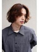 アンニュイ　メンズボブ　ロン毛パーマ